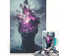 Rompecabezas de 1000 Piezas para Adolescentes Mente Cósmica, Juego Educativo, para relajar el intelecto, Juego de desafío único 38x52cm