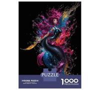 Rompecabezas De 1000 Piezas para Adolescentes Mermaid Fantasy Art Print Rompecabezas para Adultos Juguetes DIY Pero Divertidos Y Humorísticos Cumpleaños 52x38cm/1000pcs