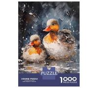 Rompecabezas De 1000 Piezas para Adolescentes Merry Xmas Duck Family Rompecabezas para Adultos Juego Familiar Decoración del Hogar Cumpleaños Y Navidad 70x50cm/1000pcs