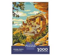 Rompecabezas De 1000 Piezas para Adolescentes Mesa Verde National Park Rompecabezas Juego Familiar Mejora La Memoria Cumpleaños 70x50cm/1000pcs