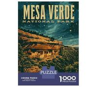 Rompecabezas De 1000 Piezas para Adolescentes Mesa Verde National Park Vintage Rompecabezas Juguetes DIY Pero Divertidos Y Humorísticos Cumpleaños Y Navidad 38x26cm/1000pcs