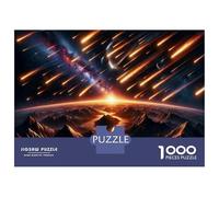 Rompecabezas De 1000 Piezas para Adolescentes Meteor Shower Over Mountains Rompecabezas Juguetes Antiestrés Divertidos Y Humorísticos Cumpleaños Y Navidad 52x38cm/1000pcs