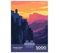 Rompecabezas De 1000 Piezas para Adolescentes Meteora Monasteries Sunset Rompecabezas para Adultos Juegos Familiares Difícil Regalo De Cumpleaños, Regalos, 70x50cm/1000pcs