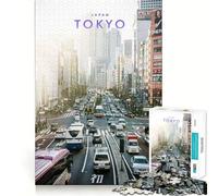 Rompecabezas de 1000 Piezas para Adolescentes Metrópolis de Tokio Japón Juego de Bordes limpios Juguete de Rompecabezas cognitivo Juego de Entretenimiento Ligero Regalo de decoración navideña
