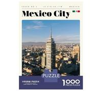 Rompecabezas De 1000 Piezas para Adolescentes Mexico City Travel Art Rompecabezas para Adultos Juego De Ingenio Juego De Corte De Precisión Regalos Desafiantes 38x26cm/1000pcs