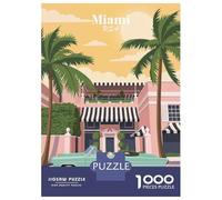 Rompecabezas De 1000 Piezas para Adolescentes Miami Retro Convertible Rompecabezas para Adolescentes Juego Práctico para Mejorar La Memoria Regalos Y Cumpleaños Únicos 70x50cm/1000pcs