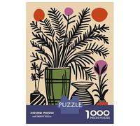 Rompecabezas De 1000 Piezas para Adolescentes Mid-Century Modern Floral Still Life Rompecabezas para Adultos Juegos De Relajación Regalos De Cumpleaños para Amigos Y Familiares 70x50cm/1000pcs