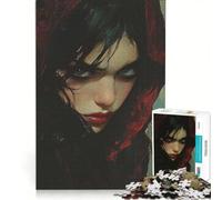 Rompecabezas de 1000 Piezas para Adolescentes Mirada sombría ︰ Hechicera Oscura Juguete Educativo Actividades Divertidas en casa Regalo de Juego desafiante 50x75cm