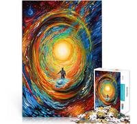 Rompecabezas de 1000 Piezas para Adolescentes Mirando hacia el Infinito Alivio del estrés Cada Pieza es única: un desafiante y Divertido Juego Familiar 38x26cm