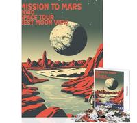 Rompecabezas de 1000 Piezas para Adolescentes misión a Marte Viaje Espacial Juguete decoración de Pared Regalo de Amigo Secreto Juego Imposible descompresión Intelectual tamaño 50x75cm