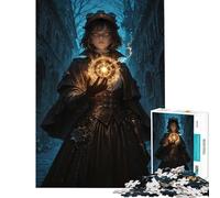 Rompecabezas de 1000 Piezas para Adolescentes Misteriosa hechicera Steampunk Divertidas Actividades en casa Decoración Juego de ingenio Apto para Mayores de 14 años 38x52cm