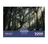 Rompecabezas De 1000 Piezas para Adolescentes Misty Forest Pathway Rompecabezas para Adultos Juegos Relajantes Mejora La Memoria Ayuda A Ejercitar El Cerebro 52x38cm/1000pcs