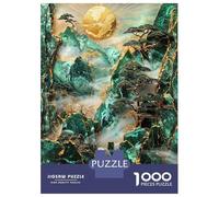 Rompecabezas De 1000 Piezas para Adolescentes Misty Mountain Sunrise Rompecabezas para Adultos Juguete Decoración De Pared Desafío Difícil Desafiante De Completar 52x38cm/1000pcs