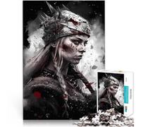 Rompecabezas de 1000 Piezas para Adolescentes Mitología nórdica nórdica Juego Intelectual Cada Pieza es única: un desafiante y Divertido Juego Familiar 38x26cm