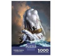 Rompecabezas De 1000 Piezas para Adolescentes Moby Dick Rompecabezas para Adolescentes Juego De Ingenio Mejora La Memoria Diversión En Casa Actividades, 38x26cm/1000pcs