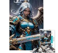 Rompecabezas de 1000 Piezas para Adolescentes Modelo Blue Angel Warrior con Piezas difíciles y desafiantes Juego de Montaje Imposible Apto para Mayores de 14 años (38x26cm)