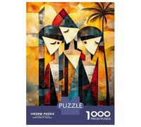 Rompecabezas De 1000 Piezas para Adolescentes Modern Cubist Vision of The Three Graces Rompecabezas para Adultos Juegos Relajantes Decoración De Pared para Cumpleaños, Navidad 52x38cm/1000pcs