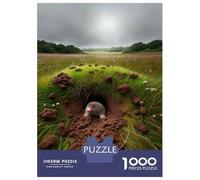 Rompecabezas De 1000 Piezas para Adolescentes Mole Hole in Grass Field Rompecabezas para Adultos Juguetes DIY para La Diversión Familiar para Cumpleaños, Navidad 70x50cm/1000pcs