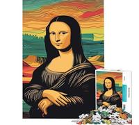 Rompecabezas de 1000 Piezas para Adolescentes Mona Lisa Arte de Mediados de Siglo desafío Educativo Vacaciones en casa Pasa el Tiempo Juguetes DIY para Mayores de 14 años Juego ofrecido