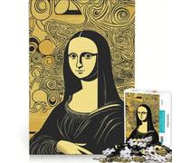 Rompecabezas de 1000 Piezas para Adolescentes Mona Lisa Estilo Arte Pop de Mediados de Siglo Juego Educativo Ideal para Reducir el estrés cumpleaños 50x75cm