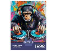 Rompecabezas De 1000 Piezas para Adolescentes Monkey DJ Beats-4 Rompecabezas para Adolescentes Juego Práctico Desafío Difícil Oferta como Regalo para Toda La Familia 70x50cm/1000pcs