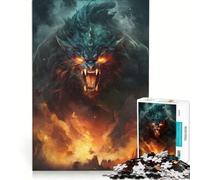 Rompecabezas de 1000 Piezas para Adolescentes: Monstruo Jefe Final de fantasía, Juego práctico, desafío difícil, colección de Artistas, Bellas Artes 50x75cm