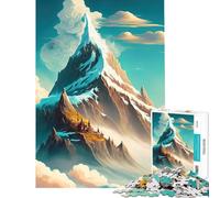 Rompecabezas de 1000 Piezas para Adolescentes Montaña Mágica Difícil y desafiante Una Obra de Arte Juegos Divertidos Aptos para Mayores de 14 años 38x26cm