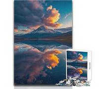 Rompecabezas de 1000 Piezas para Adolescentes, montaña reflejada, majestuosidad, Juego de desafío único, Corte de precisión, Juguete Educativo, tamaño 50x75cm