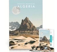 Rompecabezas de 1000 Piezas para Adolescentes,montañas Ahaggar,Argelia,decoración de Corte preciso,Juego cognitivo,Juguete para el Tiempo Libre,Regalo Tranquilo de Navidad (38x52cm)