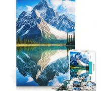 Rompecabezas de 1000 Piezas para Adolescentes Montañas en un Lago Naturaleza Juguete Decorativo para la Pared Ideal para Pasar el Tiempo en casa Durante Las Vacaciones para Fortalecer el Amor Entre