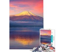 Rompecabezas de 1000 Piezas para Adolescentes Monte Fuji Lago Yamanaka Juguetes Juegos Educativos Aprendizaje Ideas para Regalos Educativos (Tamaño 38x52cm)