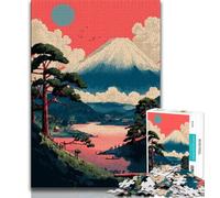 Rompecabezas de 1000 Piezas para Adolescentes Monte Fuji Rompecabezas de 1000 Piezas Alivia el estrés Pasa el Tiempo en casa Lista de Deseos con Papá Noel 26x38cm