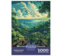 Rompecabezas De 1000 Piezas para Adolescentes Monteverde Forest Costa Rica Illustration Rompecabezas para Adultos Juego Familiar Difícil Difícil Cumpleaños Y Navidad 38x26cm/1000pc