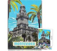 Rompecabezas de 1000 Piezas para Adolescentes, Montevideo, Juego Educativo Familiar, Mejora la Memoria, Regalo de cumpleaños, tamaño 38x26cm