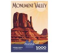 Rompecabezas De 1000 Piezas para Adolescentes Monument Valley Travel Rompecabezas para Adultos Juego Familiar Corte De Precisión Regalo De Cumpleaños, Regalos, 52x38cm/1000pcs