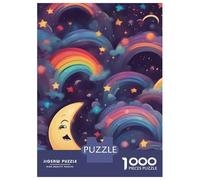 Rompecabezas De 1000 Piezas para Adolescentes Moon and Rainbow Rompecabezas para Adolescentes Juguetes Antiestrés Difícil Gran Regalo para Jugar 38x26cm/1000pcs