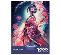 Rompecabezas De 1000 Piezas para Adolescentes Moonlight Geisha Rompecabezas para Adultos Juegos Divertidos Decoración Cumpleaños, Navidad 52x38cm/1000pcs
