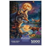 Rompecabezas De 1000 Piezas para Adolescentes Moonlit Forest Harmony Rompecabezas para Adultos Juego De Ingenio Una Obra De Arte Gran Regalo para Jugar 38x26cm/1000pcs