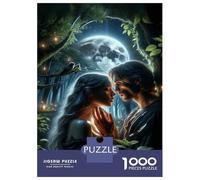 Rompecabezas De 1000 Piezas para Adolescentes Moonlit Forest Romance Rompecabezas para Adultos Juego De Ingenio Desafío Difícil Cumpleaños 52x38cm/1000pcs