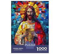 Rompecabezas De 1000 Piezas para Adolescentes Mosaic Jesus 2 Rompecabezas para Adolescentes Juegos Familiares Desafío Difícil Regalos De Cumpleaños Y Únicos 70x50cm/1000pcs
