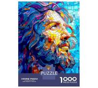 Rompecabezas De 1000 Piezas para Adolescentes Mosaic Portrait of A Man Rompecabezas para Adultos Juegos Familiares Regalos para Mujeres Cumpleaños 52x38cm/1000pcs