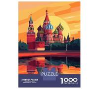 Rompecabezas De 1000 Piezas para Adolescentes Moscow Sunset Reflections-1 Rompecabezas para Adultos Juego Práctico Pero Divertido Y Humorístico Regalos para Reducir El Estrés 70x50cm/1000pcs