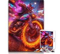 Rompecabezas de 1000 Piezas para Adolescentes, Motociclista Apasionado, Vacaciones en casa, Juegos de relajación, Regalos para Mujeres y Hombres (tamaño 38x52cm)