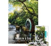 Rompecabezas de 1000 Piezas para Adolescentes Moulin À Eau De Saint-Paul Rompecabezas para Adolescentes Que Mejora la Memoria Ayuda a ejercitar el Cerebro Juego Educativo Familiar 50x75cm