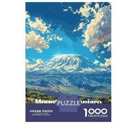 Rompecabezas De 1000 Piezas para Adolescentes Mount Kilimanjaro Rompecabezas para Adultos Juguete Decoración De Pared Mejora La Memoria Desafío Educativo 38x26cm/1000pcs