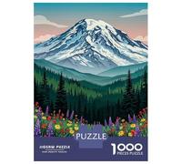 Rompecabezas De 1000 Piezas para Adolescentes Mount Rainier National Park Rompecabezas para Adultos Juegos Familiares Vacaciones En Casa Matar El Tiempo Difícil Y Desafiante 70x50cm/1000pcs