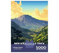 Rompecabezas De 1000 Piezas para Adolescentes Mount Rinjani Trek Indonesia Landscape Art Rompecabezas para Adultos Juego Práctico Ensamblaje De Patrones Regalos para Reducir El Estrés 52x38cm/1000pcs