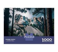Rompecabezas De 1000 Piezas para Adolescentes Mount Rushmore National Memorial Rompecabezas para Adultos Juegos Divertidos Decoración Cumpleaños, Navidad 52x38cm/1000pcs