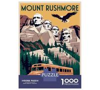 Rompecabezas De 1000 Piezas para Adolescentes Mount Rushmore Vintage Rompecabezas para Adultos Juguetes DIY Desafío Difícil Regalos para Amigos Y Familiares 38x26cm/1000pcs