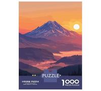 Rompecabezas De 1000 Piezas para Adolescentes Mount St. Helens Sunset Rompecabezas para Adultos Juguete Decoración De Pared Mejora La Memoria Desafío Educativo 52x38cm/1000pcs